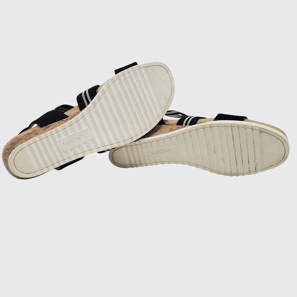 Elastic Strappy Wedge Sandals LifeStride Velocity 2.0 Sunshine Women Size 11M - Picture 6 of 10